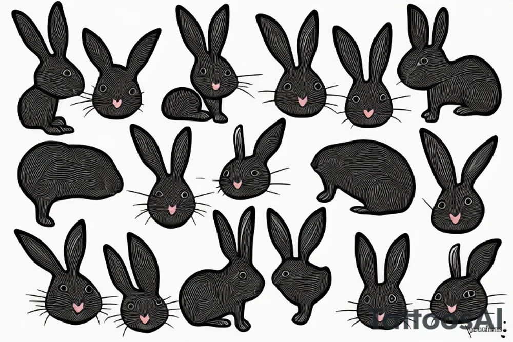Rabbit tattoo idea