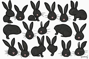 Rabbit tattoo idea