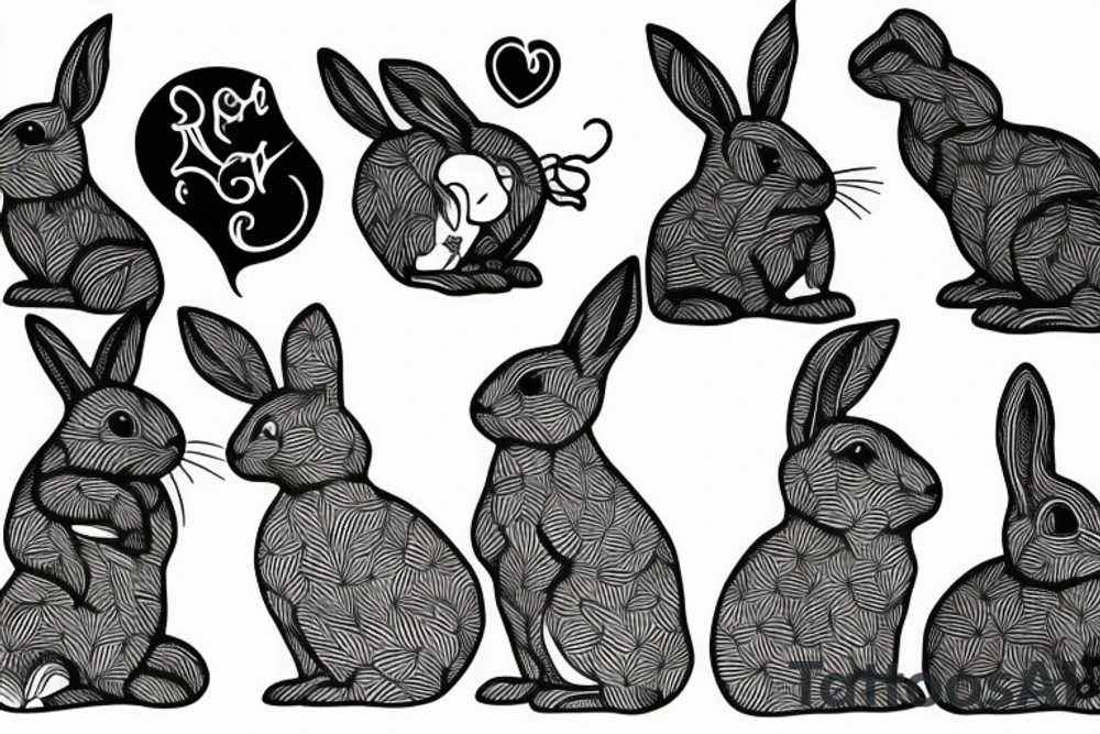 Rabbit tattoo idea