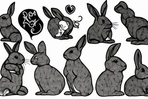 Rabbit tattoo idea