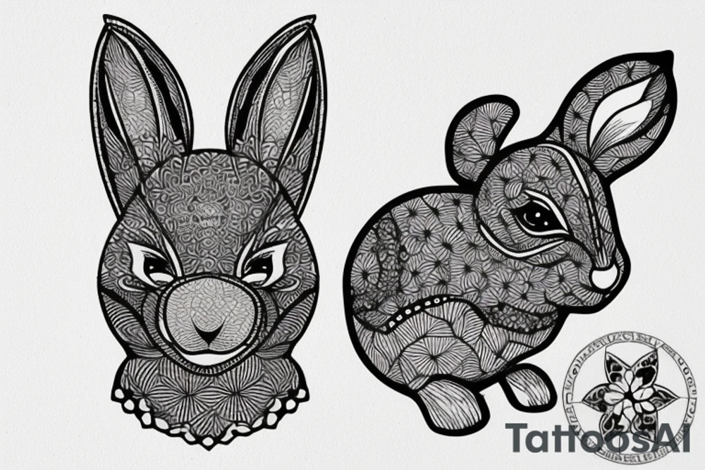 Rabbit tattoo idea