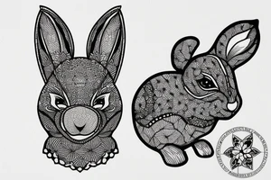 Rabbit tattoo idea