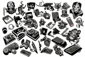 gamer tattoo idea