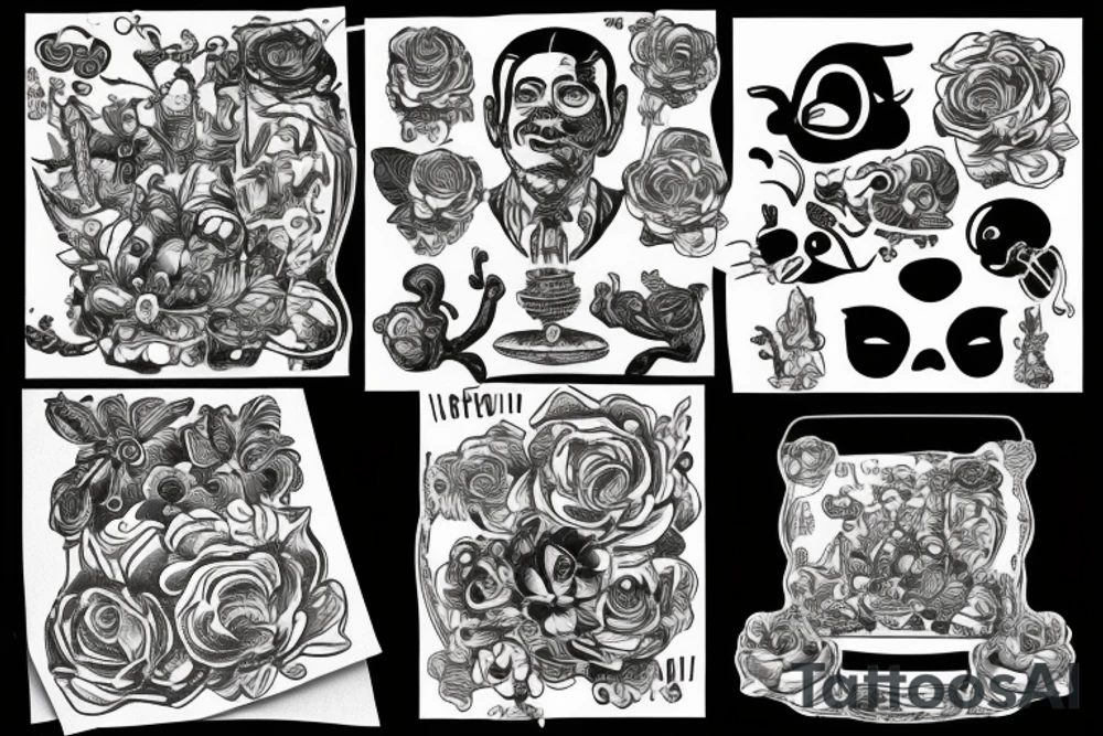 1950s Italian maffioso tattoo idea