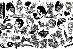1950s Italian maffioso tattoo idea