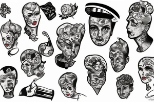 1950s Italian maffioso tattoo idea