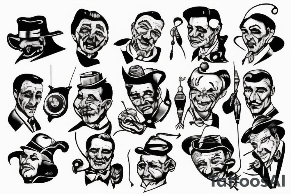 Godfather puppeteer logo tattoo idea