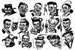 Godfather puppeteer logo tattoo idea
