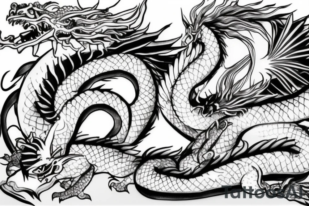 Haku dragon spirited away anime tattoo idea