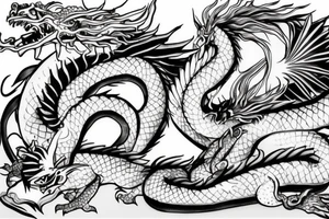 Haku dragon spirited away anime tattoo idea