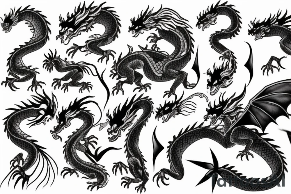 Haku dragon spirited away anime tattoo idea