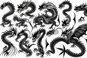 Haku dragon spirited away anime tattoo idea