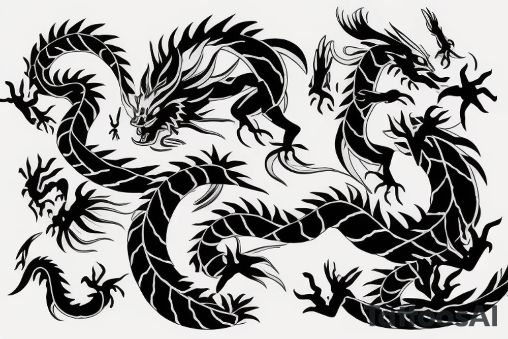 Haku dragon spirited away anime tattoo idea