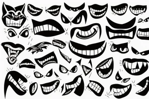 Puma staring at you with teeth tattoo idea