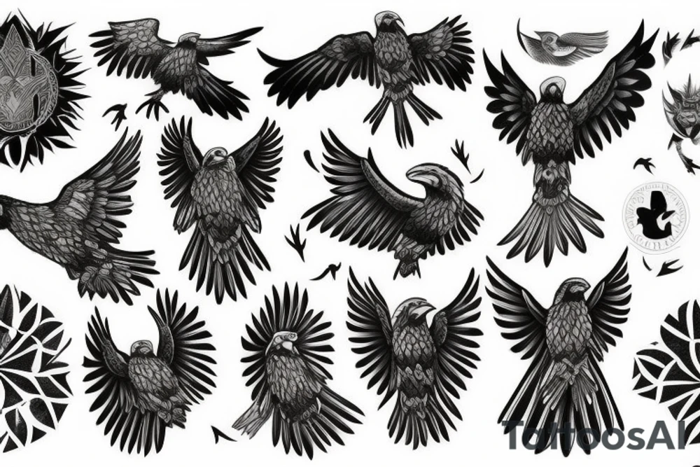 nordic raven tattoo tattoo idea