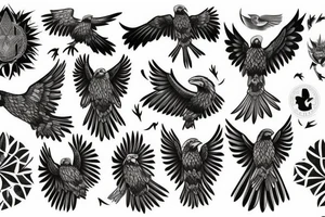 nordic raven tattoo tattoo idea