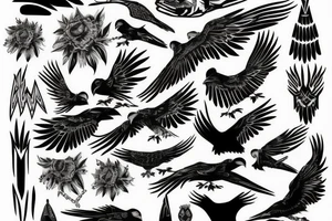 nordic raven tattoo tattoo idea