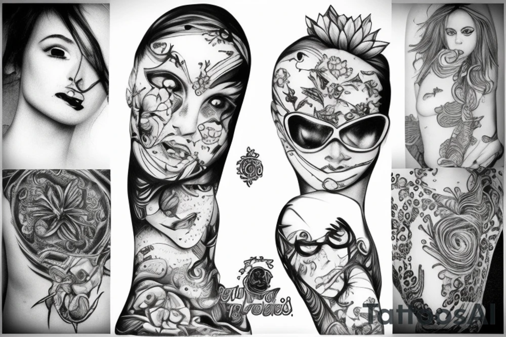 3 babys in a cauldren tattoo idea