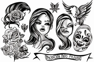 Cauldren with 3 babys inside tattoo idea