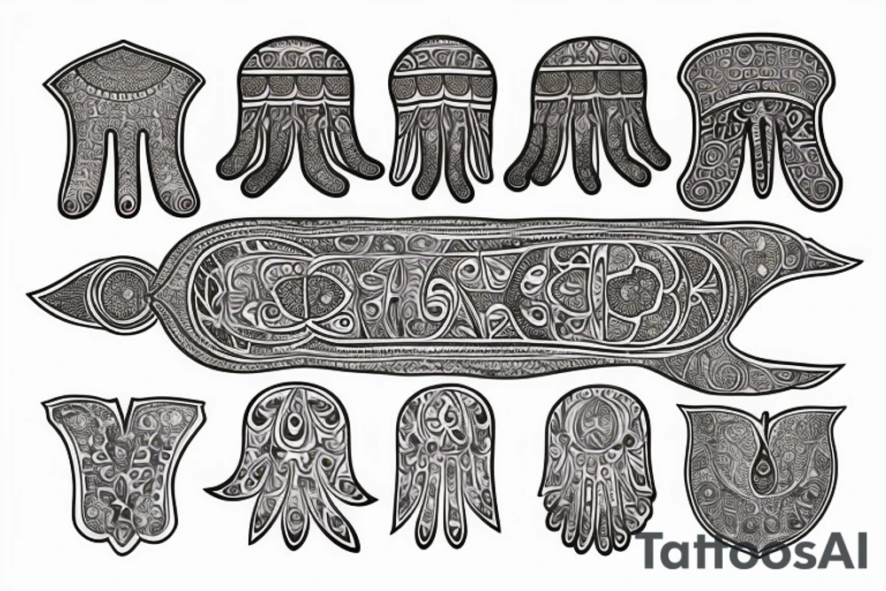 Hamsa tattoo feminine tattoo idea