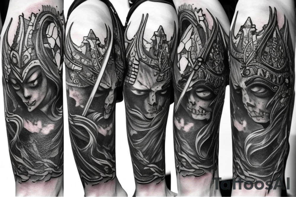 A dark souls style tattoo with zelda tattoo idea A dark souls style tattoo with zelda tattoo idea