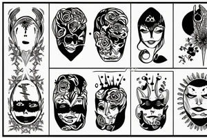 Simple evil eyewith names Liora and teddy inside tattoo idea