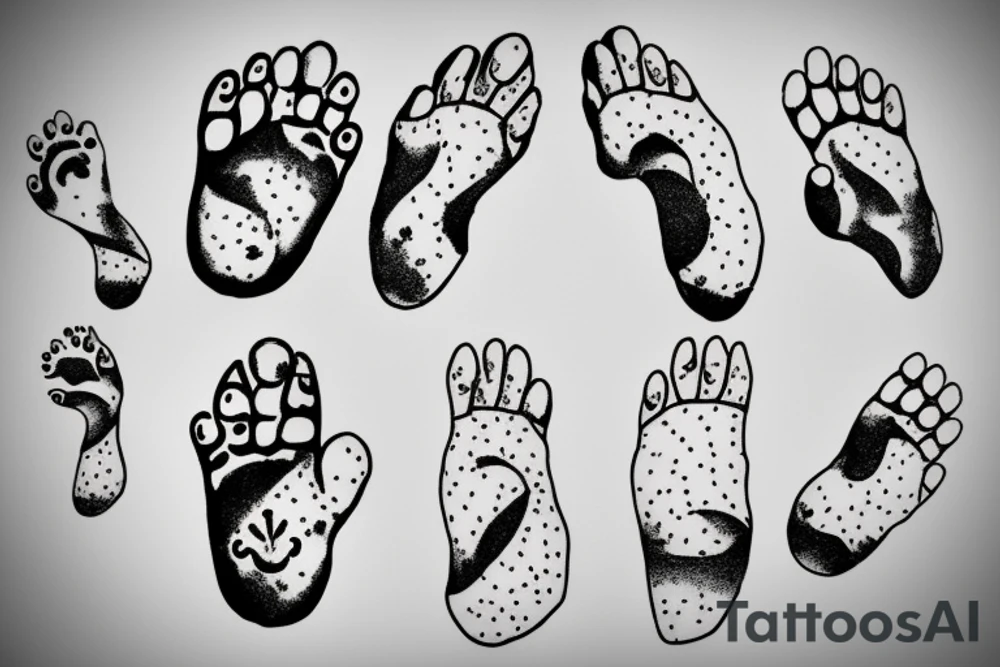 Cat footprint tattoo idea