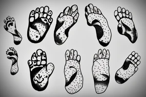 Cat footprint tattoo idea
