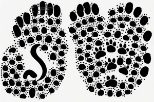 Cat footprint tattoo idea