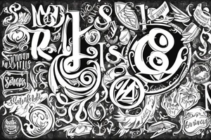 Majestic with the letters S and S tattoo idea