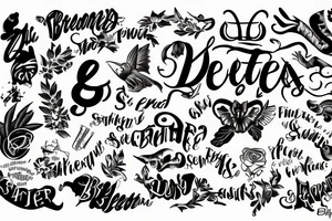 Bestfriend, letters: S and S tattoo idea