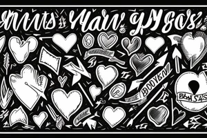 a heart with an arrow withe the words "Planas bastardas" in it tattoo idea