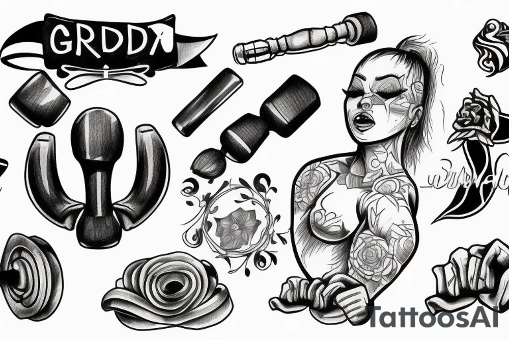 grind workout tattoo idea
