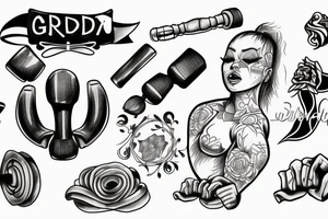 grind workout tattoo idea
