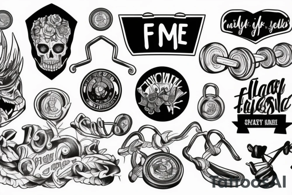 gym for life tattoo idea