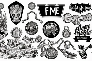 gym for life tattoo idea