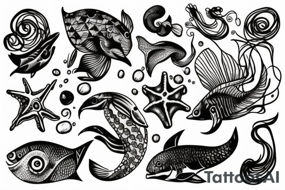sea life tattoo idea