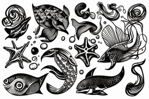 sea life tattoo idea