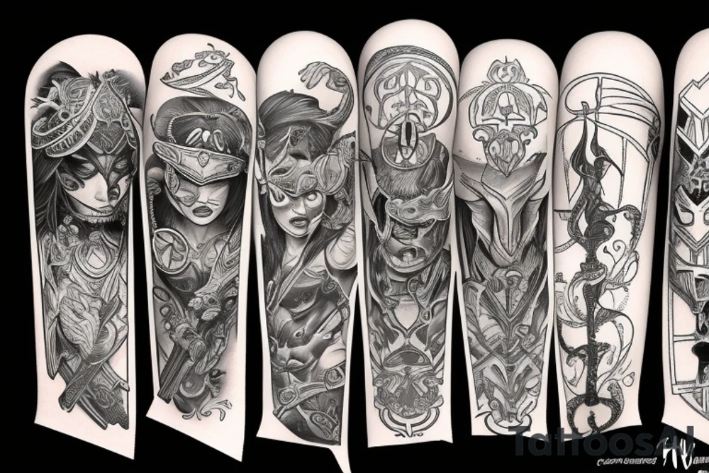 free warrior capable of violence tattoo idea