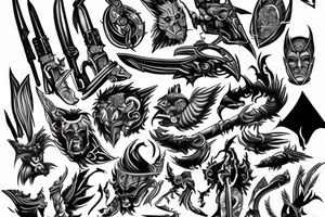 free warrior capable of violence tattoo idea