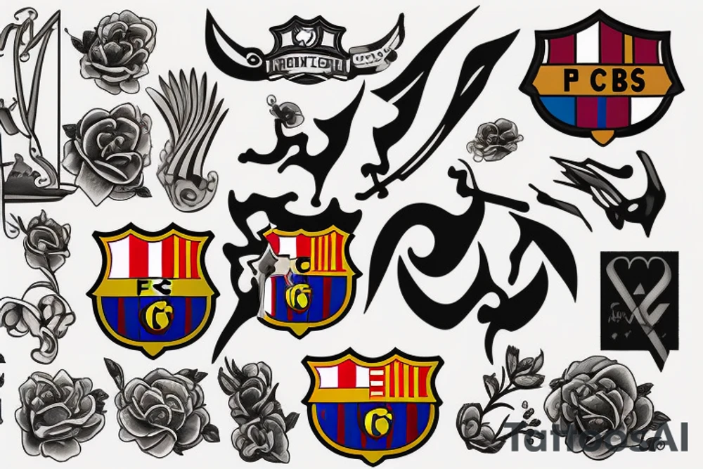 fc barcelona tattoo idea