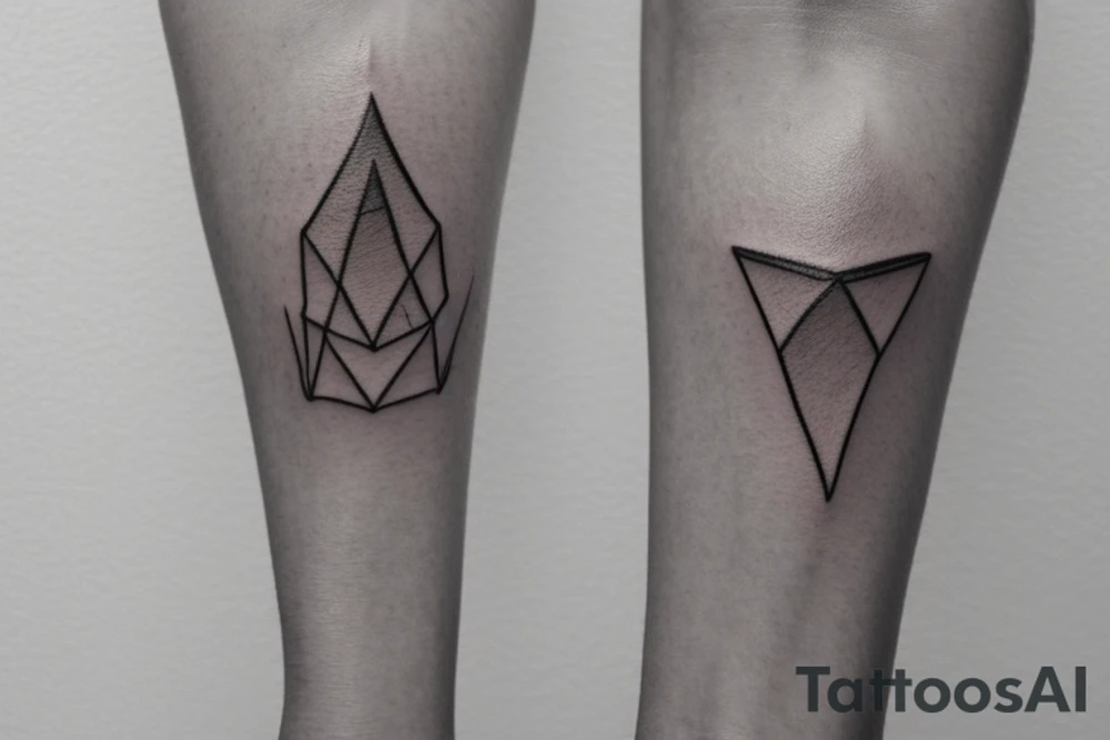 minimalistic line tattoo in memory of a friend that passed away. incorporate surfing or the beach and  a diamond shape tattoo idea