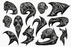flesh to nanites, lightning in stone tattoo idea