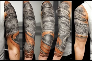 Sleeve tattoo of the Murray River, on my left arm. tattoo idea