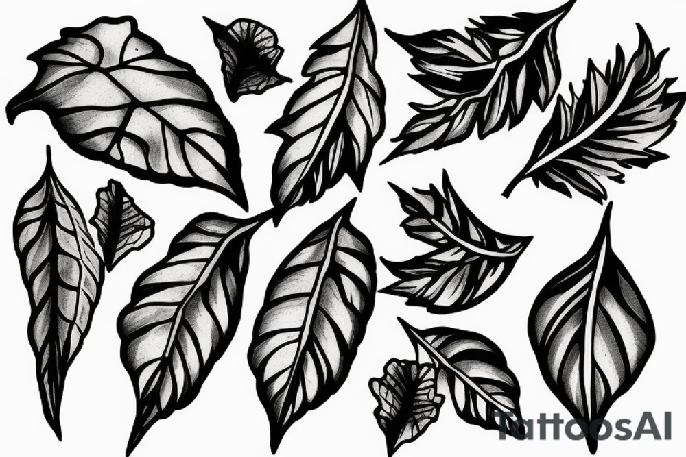 Ivy leaves hanging off of piano keys. Simple tattoo idea