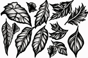 Ivy leaves hanging off of piano keys. Simple tattoo idea