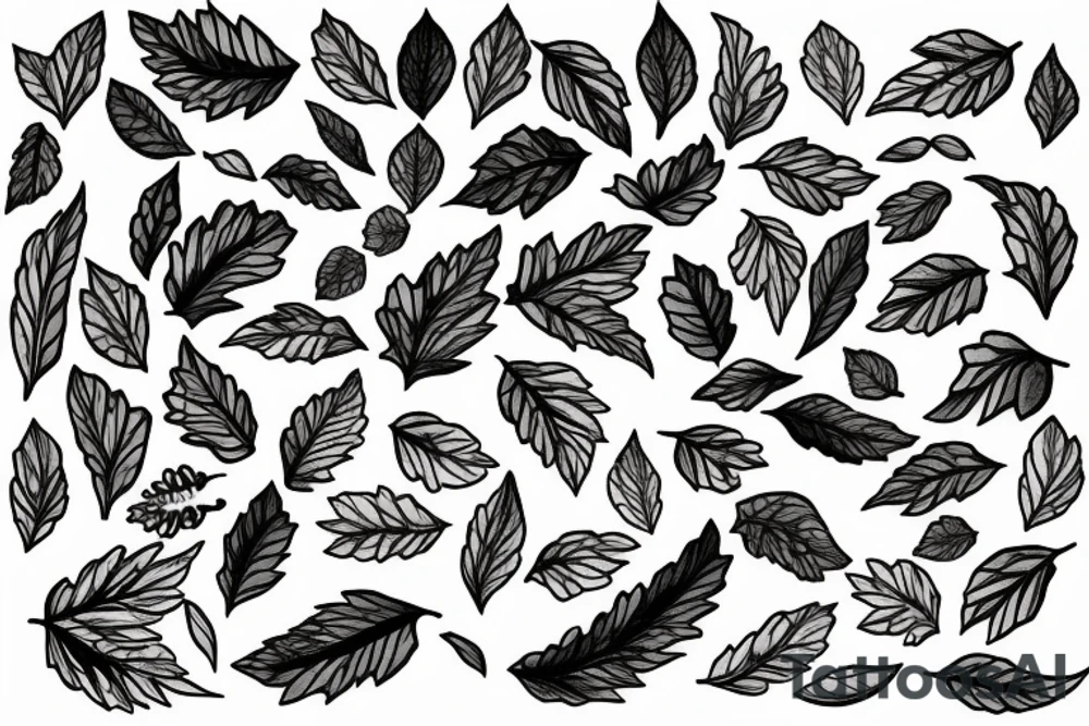 Ivy leaves hanging off of piano keys. Simple tattoo idea