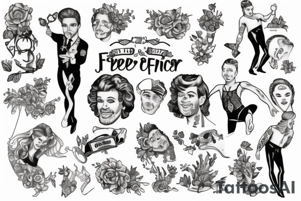 Alfie and Fred names and tiny dancer tattoo idea
