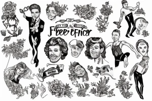 Alfie and Fred names and tiny dancer tattoo idea