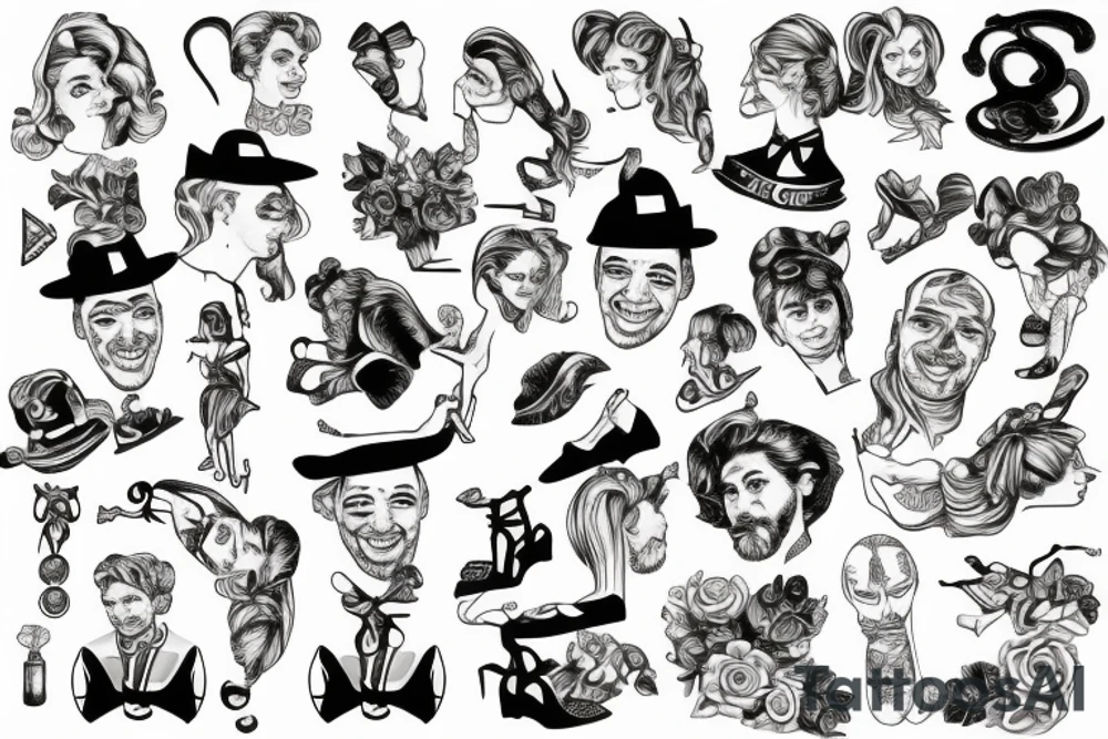 Alfie and Fred names and tiny dancer tattoo idea